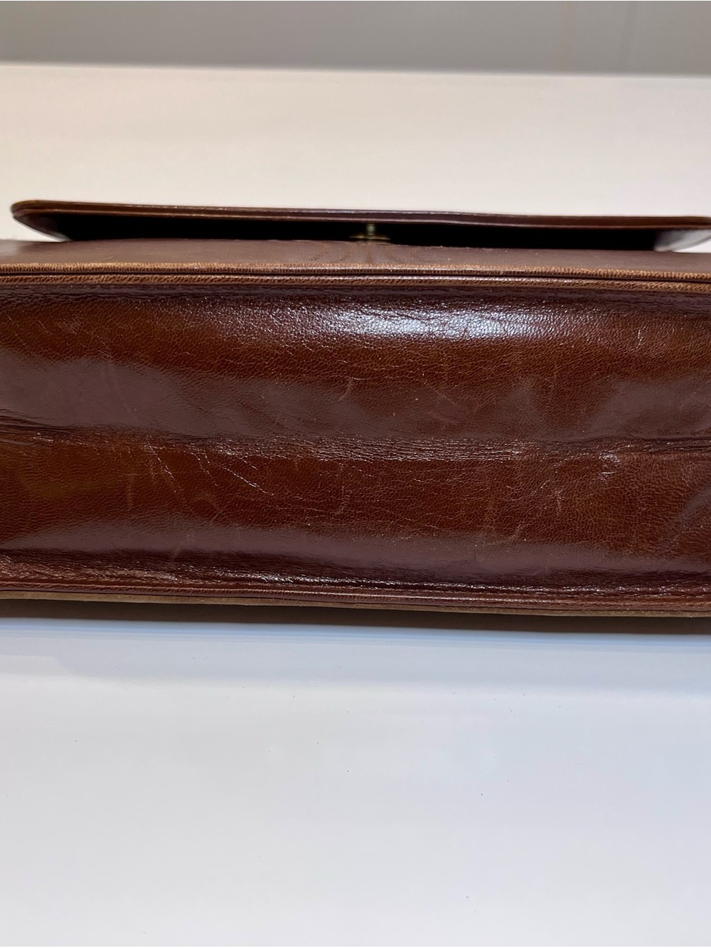 Vintage Bally Brown Leather and Suede Shoulder/Crossbody Bag - Picture 7 of 9